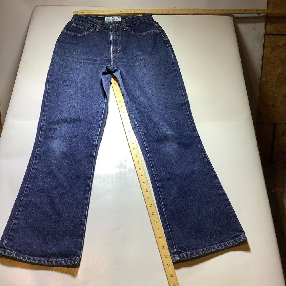 L.A. Blues Flare Jeans Women's Size 6 Blue 100% Cotton